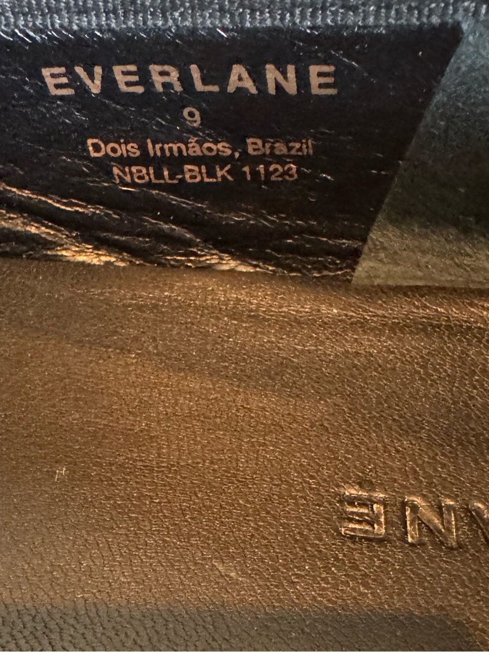 Everlane Black Leather Ballet Flats with Square Toe and Bow Size 9 - Picture 4 of 8
